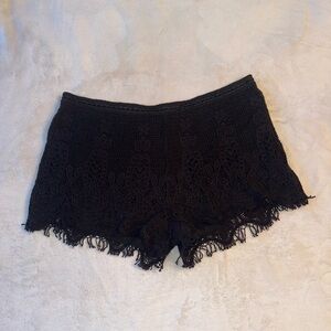 Black Lacey Shorts